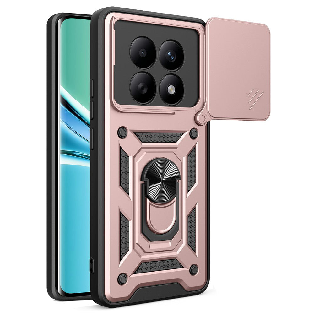 Fodral för Xiaomi Poco M8 / Redmi Note 15 5G / Note 15 4G, Techsuit, CamShield, Roséguld