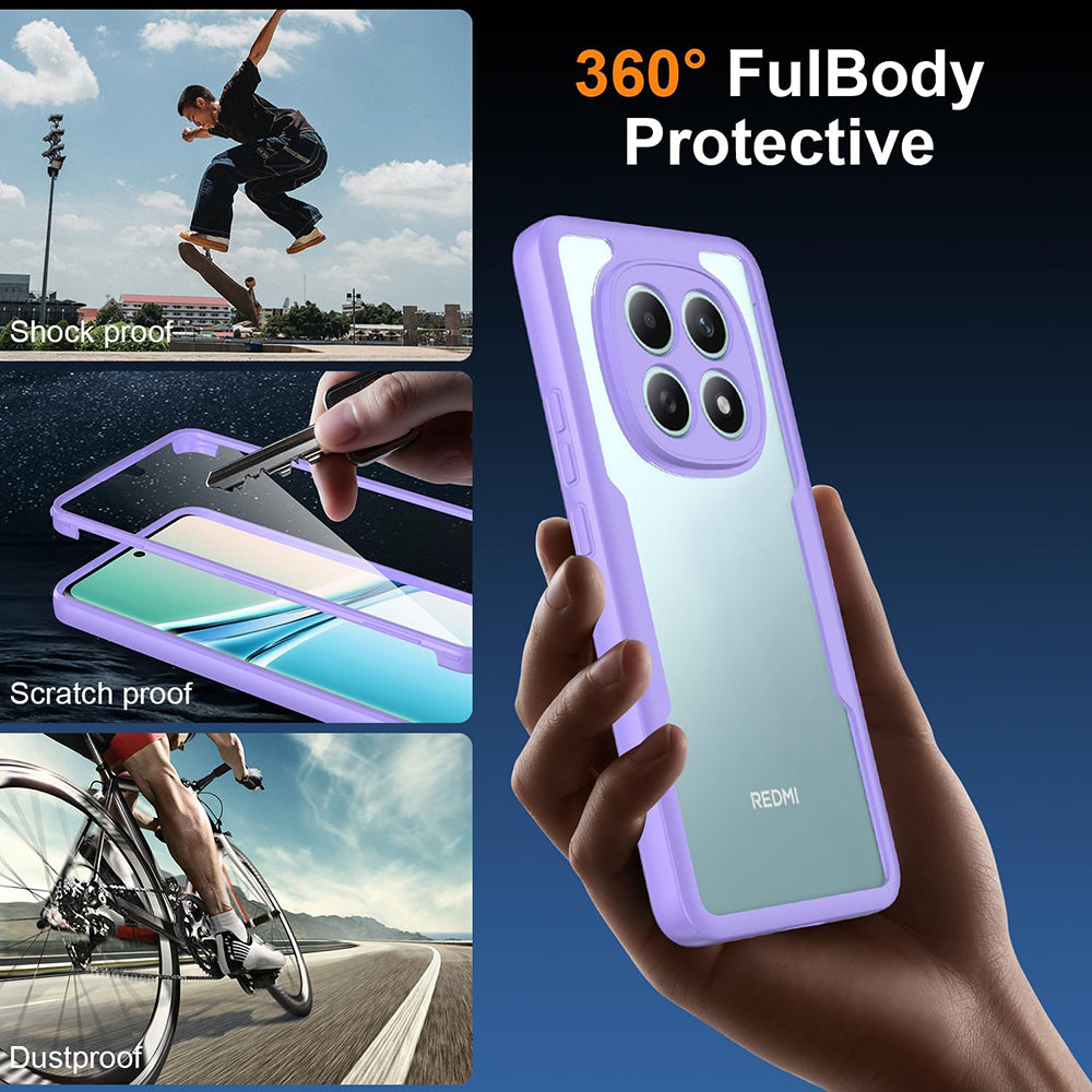 Fodral för Xiaomi Poco M8 / Redmi Note 15 5G, Techsuit, ColorVerse 360, Lila