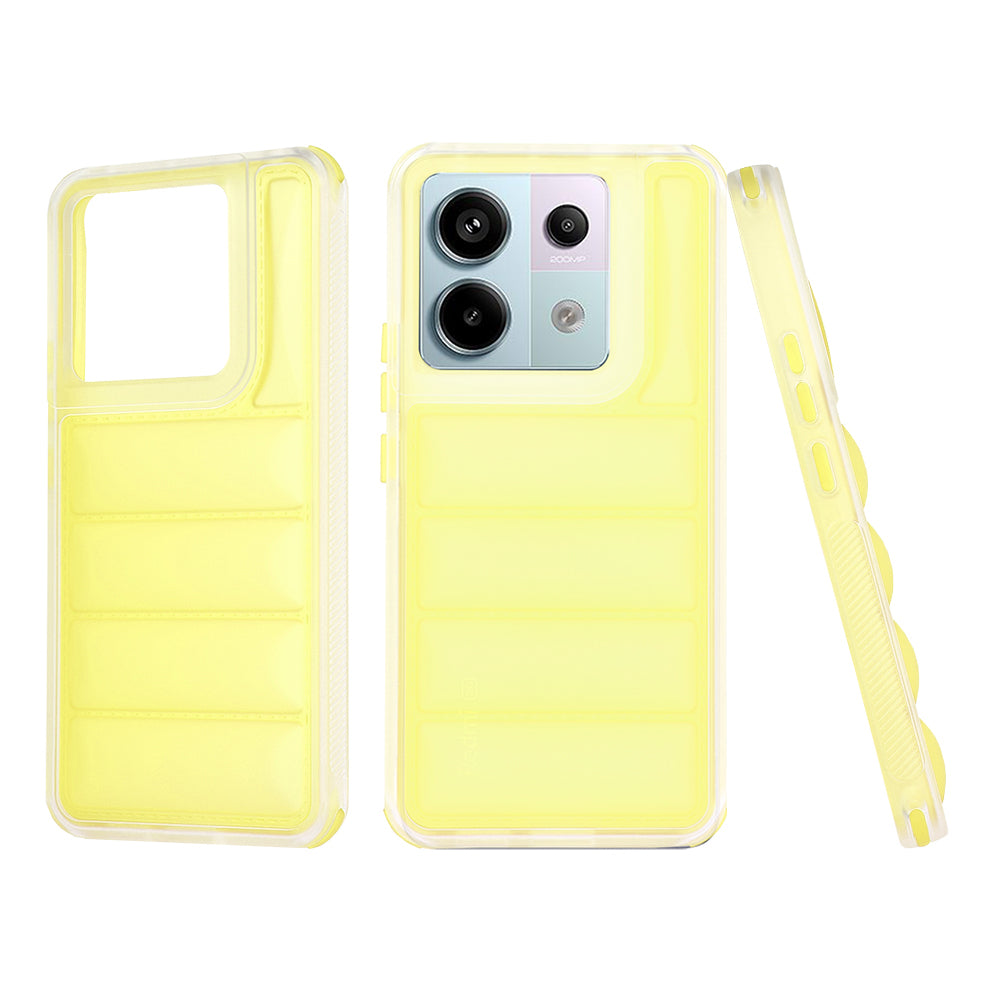 Fodral för Xiaomi Poco X6 / Note 13 Pro 5G, Techsuit, Wave Shield, Gul