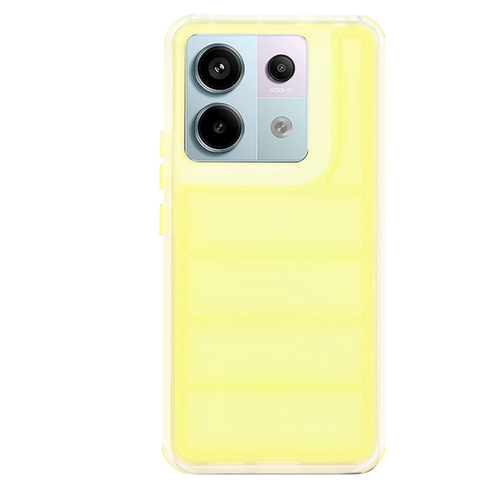 Fodral för Xiaomi Poco X6 / Note 13 Pro 5G, Techsuit, Wave Shield, Gul