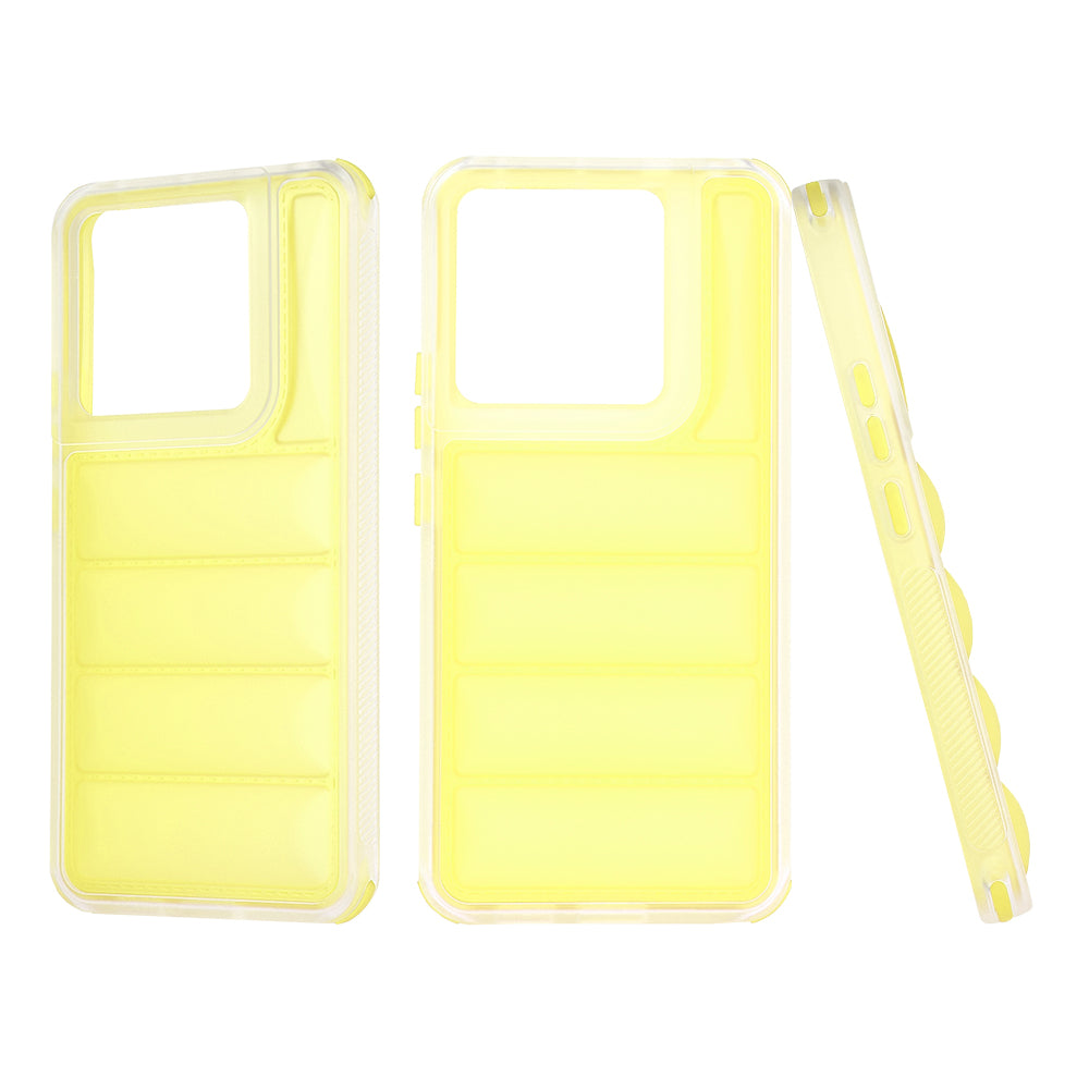 Fodral för Xiaomi Poco X6 / Note 13 Pro 5G, Techsuit, Wave Shield, Gul