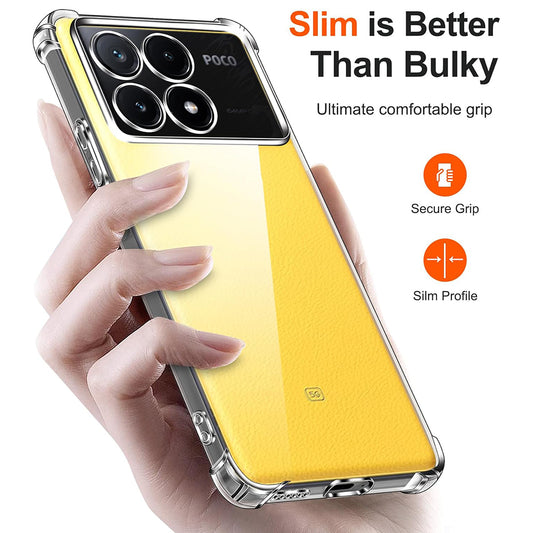 Fodral för Xiaomi Poco X6 Pro, Techsuit, Stötsäker Klar, Transparent