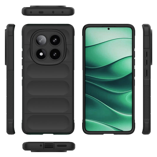 Fodral för Xiaomi Poco X7 / Note 14 Pro 5G, Techsuit, Magic Shield, Svart
