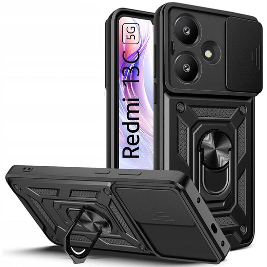 Fodral till Xiaomi Redmi 13C 5G, Tech-Protect, CamShield Pro, Svart