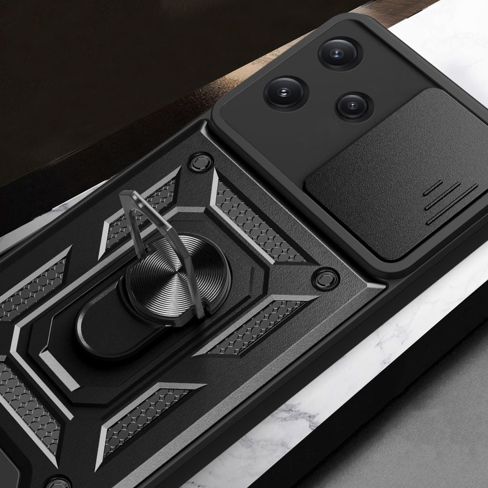 Fodral för Xiaomi Redmi 12 5G, Techsuit, CamShield, Svart