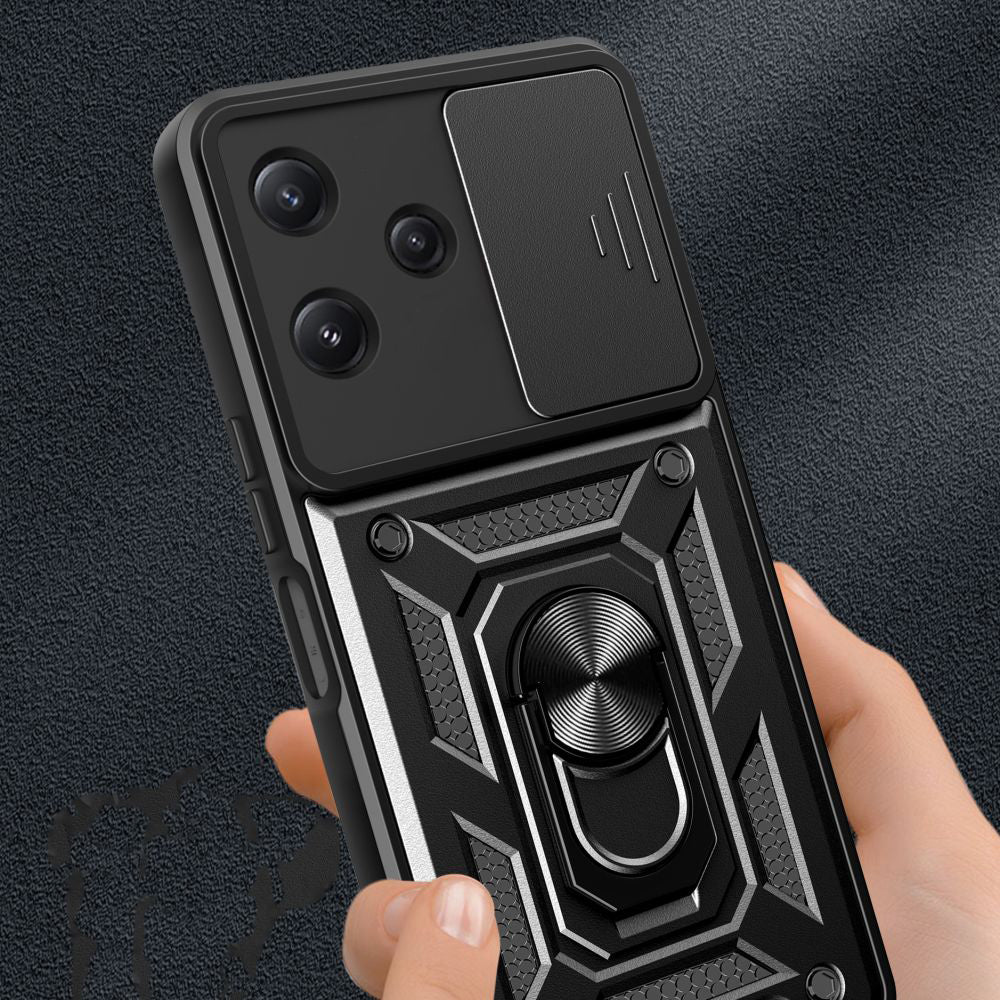 Fodral för Xiaomi Redmi 12 5G, Techsuit, CamShield, Svart