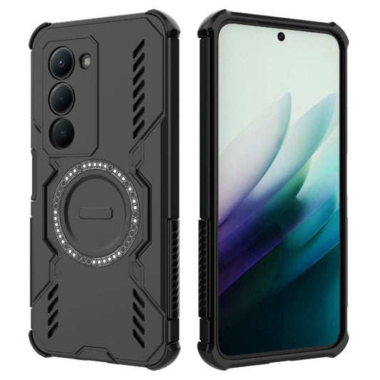 Fodral för Xiaomi Redmi 15 5G / 15 4G, Techsuit, ArmorMag, Svart