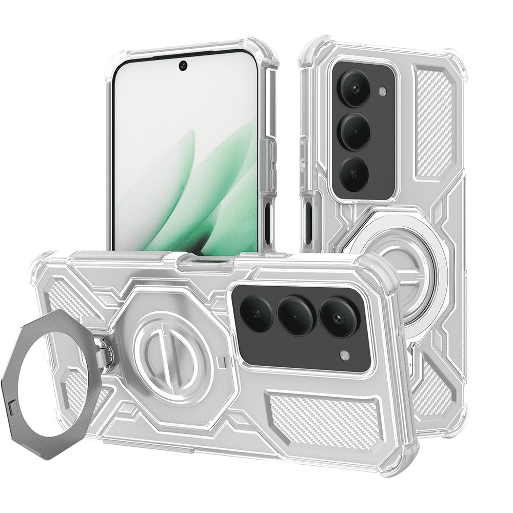 Skyddsfodral för Xiaomi Redmi 15 5G / 15 4G, Techsuit, Carbon Shield Pro, Vit
