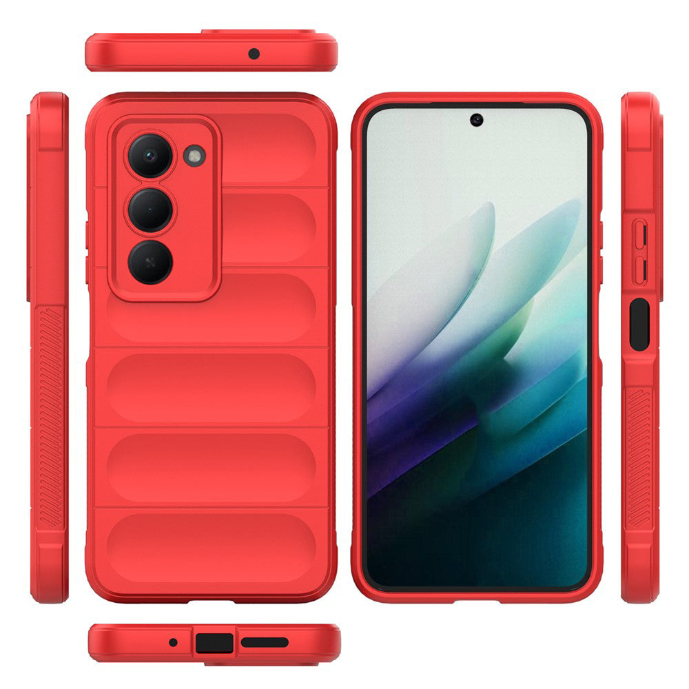 Fodral för Xiaomi Redmi 15 5G / 15 4G, Techsuit, Magic Shield, Röd
