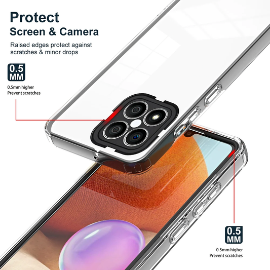 Skydd för Xiaomi Poco M6 / Redmi 13C 5G / Poco C65 / Redmi 13C, OEM, Enviro Hybrid, Svart