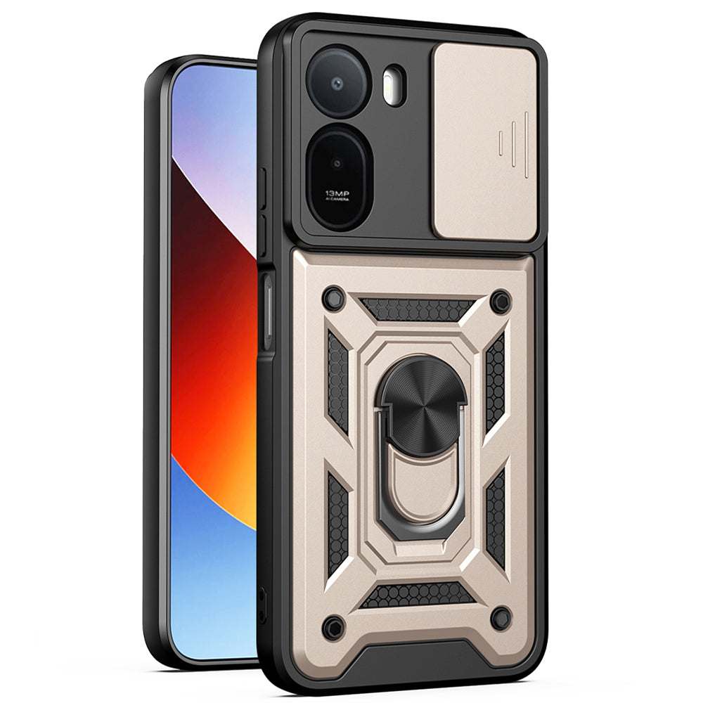 Fodral för Xiaomi Redmi A7 Pro 4G, Techsuit, CamShield, Guld
