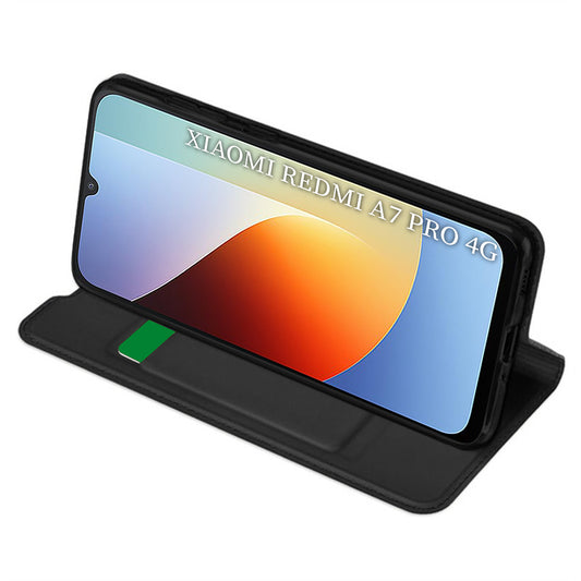 Fodral för Xiaomi Redmi A7 Pro 4G, Techsuit, Magskin Book, Svart