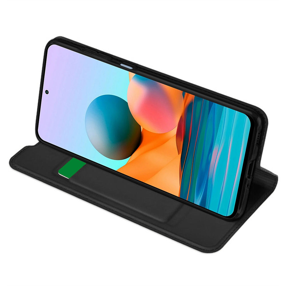 Fodral för Xiaomi Redmi Note 10 Pro Max / Note 10 Pro, Techsuit, Magskin Book, Svart