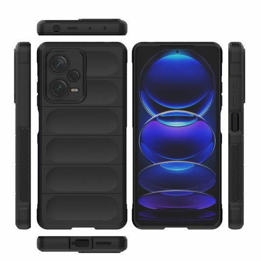 Fodral för Xiaomi Redmi Note 12 Pro 5G, Techsuit, Magic Shield, Svart
