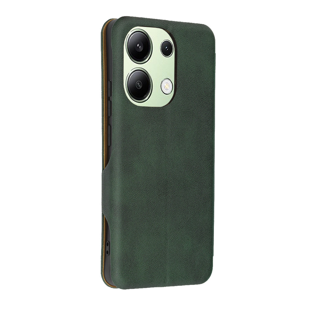 Fodral för Xiaomi Redmi Note 13 4G, Techsuit, Safe Wallet Plus, Grön
