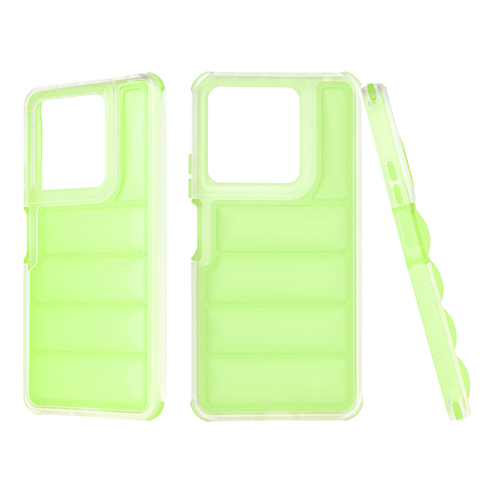 Fodral för Xiaomi Redmi Note 13 5G, Techsuit, Wave Shield, Grön