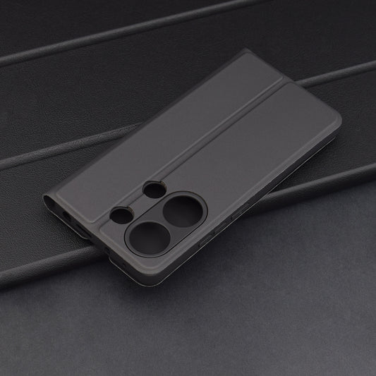 Case for Xiaomi Redmi Note 13 Pro 4G / Poco M6 Pro 4G, Techsuit, Magskin Book, Black