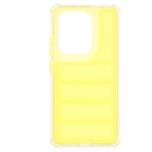 Fodral för Xiaomi Redmi Note 13 Pro 4G / Poco M6 Pro 4G, Techsuit, Wave Shield, Gul