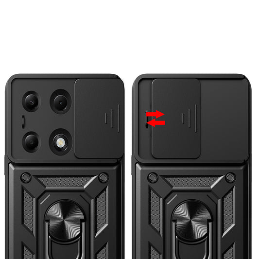 Fodral för Xiaomi Redmi Note 14S / Note 13 Pro 4G / Poco M6 Pro 4G, Techsuit, CamShield, Blå