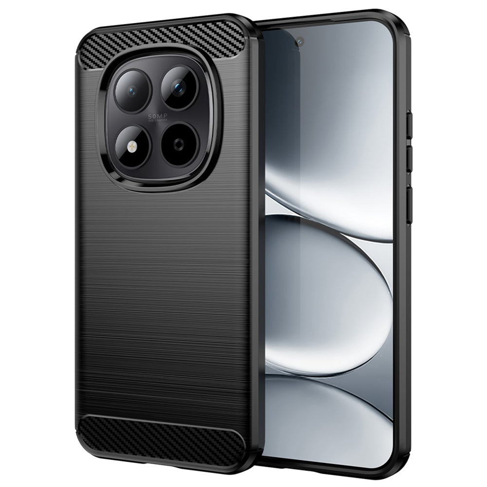 Skyddsfodral för Xiaomi Redmi Note 15 Pro 4G, Techsuit, Kolfiber, Svart