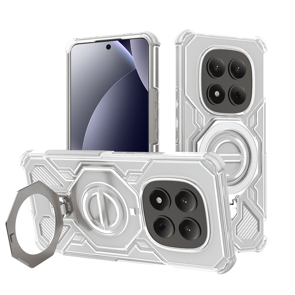 Skyddsfodral för Xiaomi Redmi Note 15 Pro 4G, Techsuit, Carbon Shield Pro, Vit