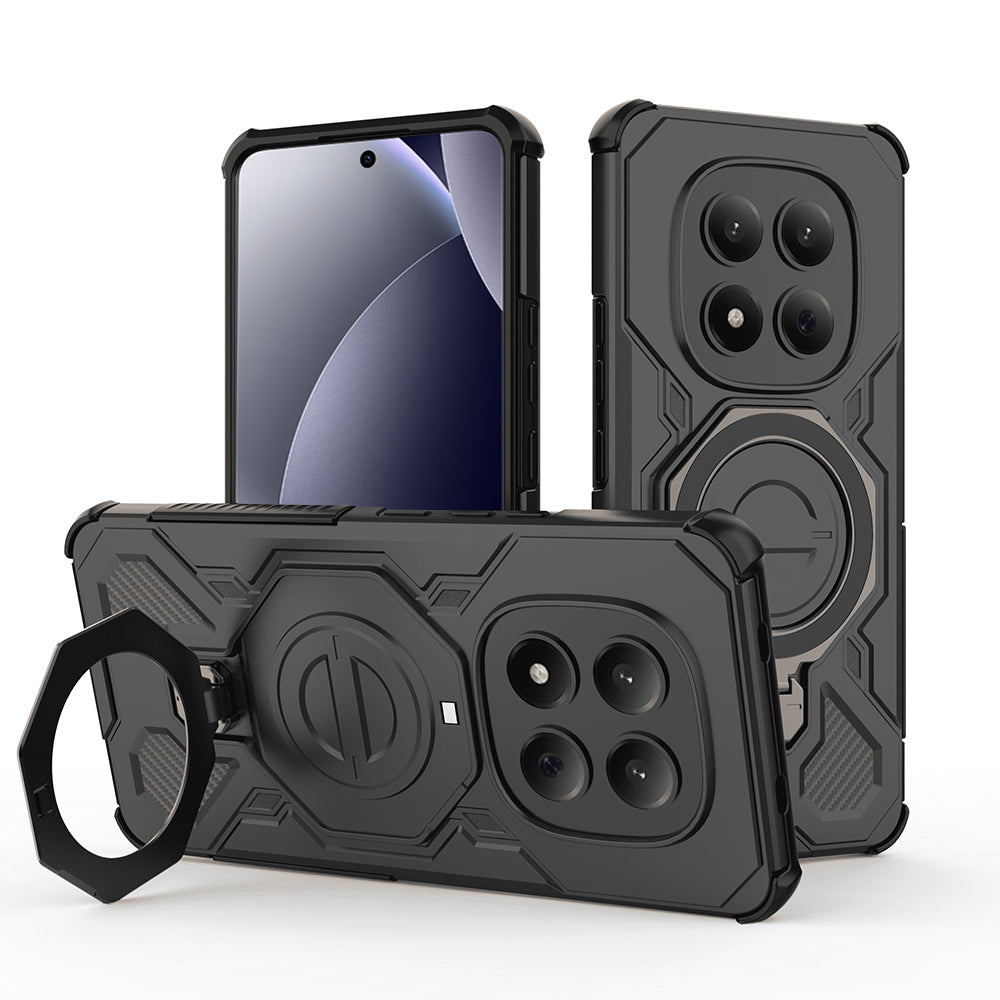 Skyddsfodral för Xiaomi Redmi Note 15 Pro 4G, Techsuit, Carbon Shield Pro, Svart