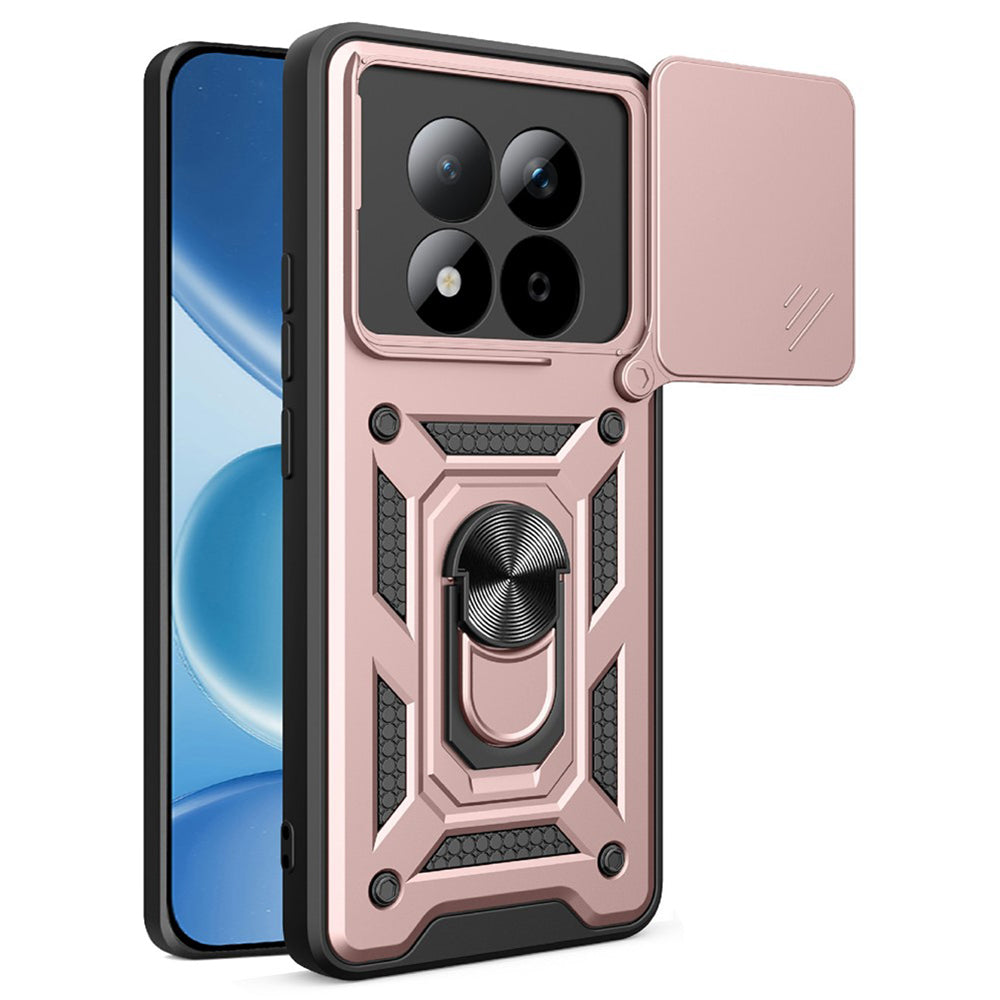 Skyddsfodral för Xiaomi Redmi Note 15 Pro 5G, Techsuit, CamShield, Roséguld