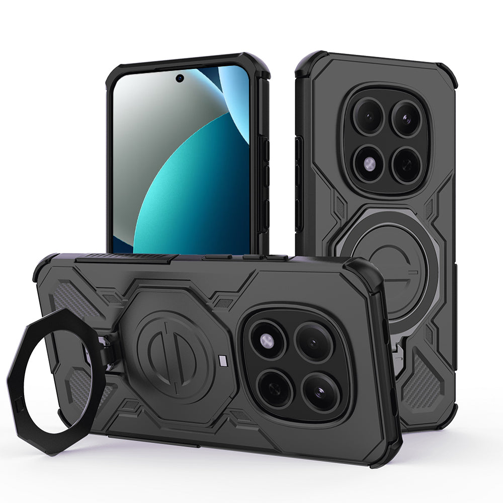 Skyddsfodral för Xiaomi Redmi Note 15 Pro 5G, Techsuit, Carbon Shield Pro, Svart