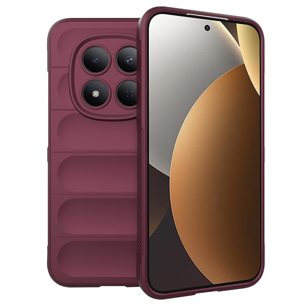 Skyddsfodral för Xiaomi Redmi Note 15 Pro 5G, Techsuit, Magic Shield, Körsbärsröd