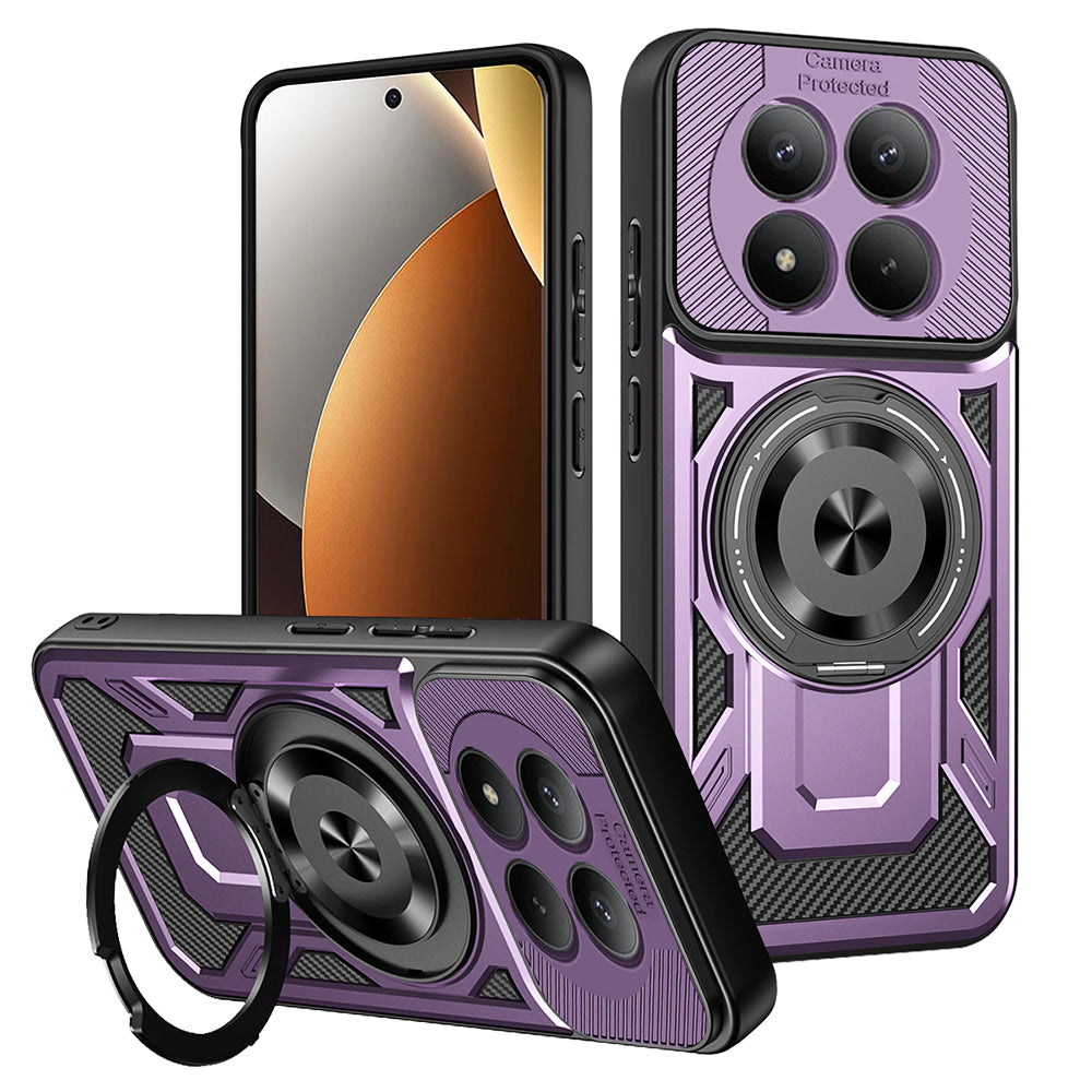 Skyddsfodral för Xiaomi Redmi Note 15 Pro 5G, Techsuit, RuggedCam, Lila