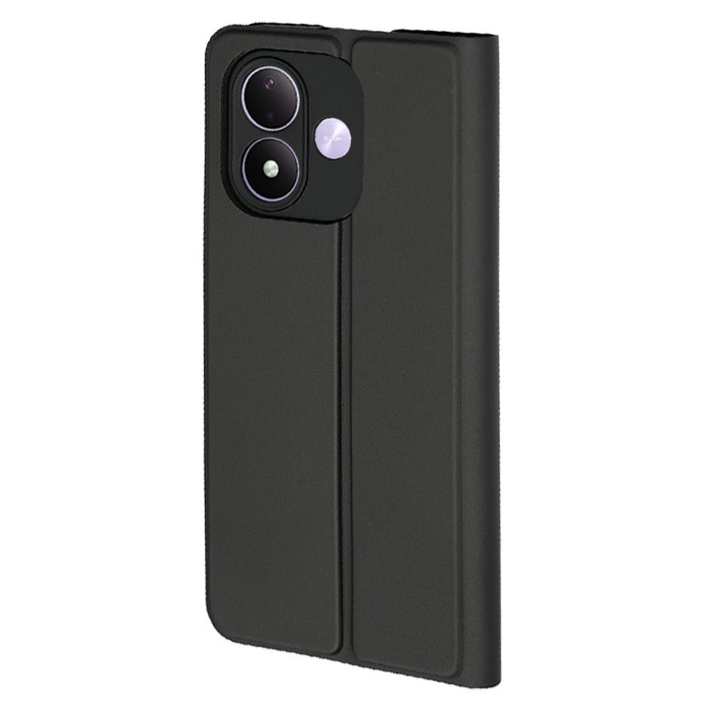 Fodral för Xiaomi Redmi Note 17 4G / Note 17 5G, Techsuit, Magskin Book, svart