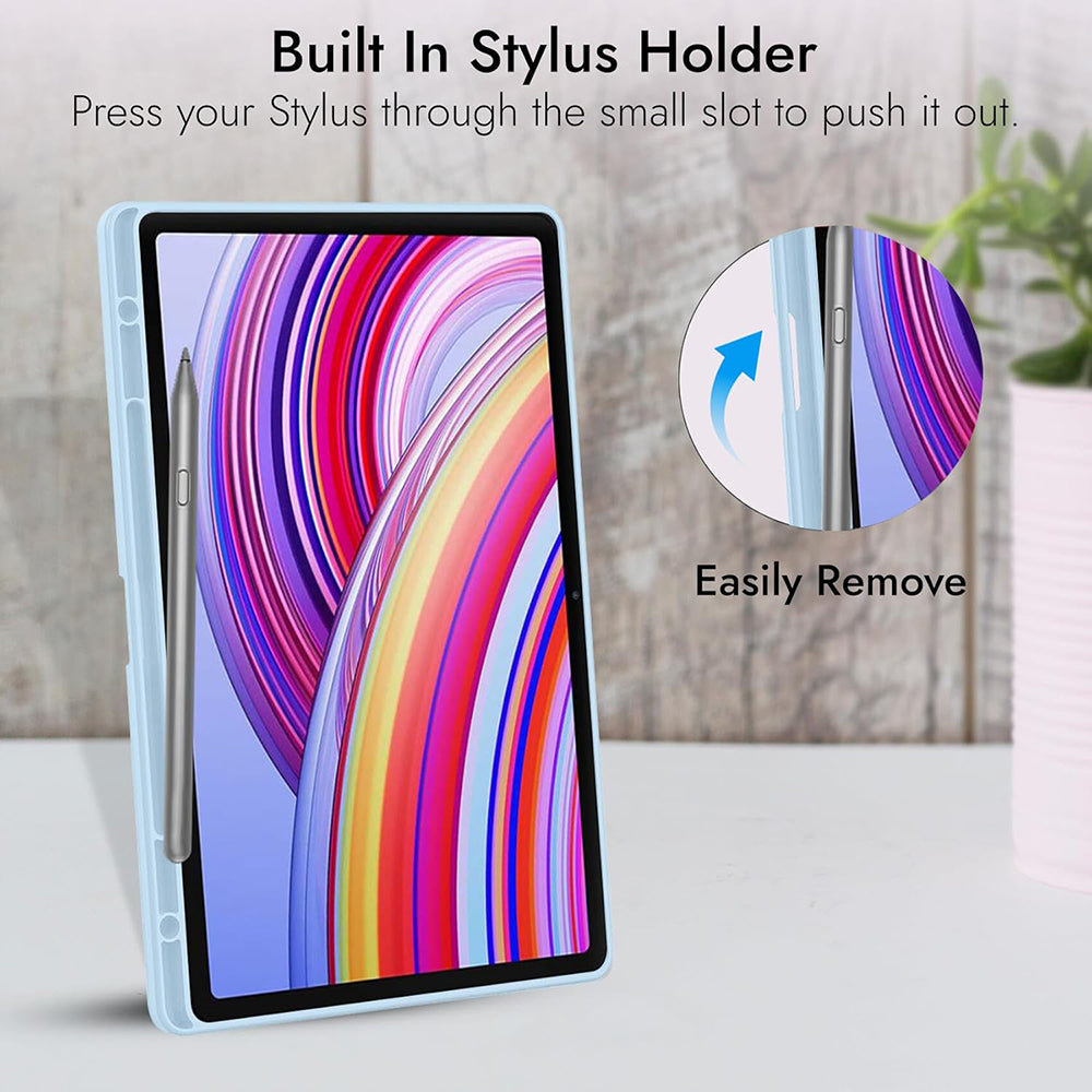 Fodral för Xiaomi Redmi Pad 2 Pro, Techsuit, Flex Trifold, Grön