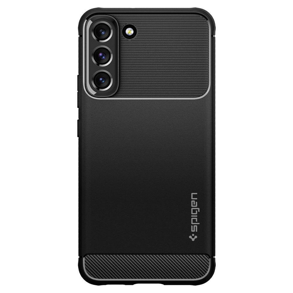 Fodral till Samsung Galaxy S22 5G S901, Spigen, Rugged Armor, Svart ACS03986
