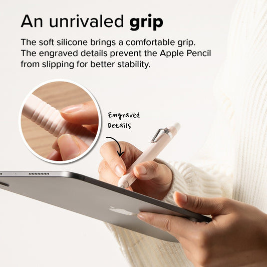 Ringke Drafting fodral för Apple Pencil Pro / Pencil (Generation 2), Vit