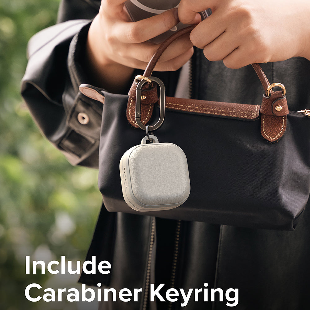 Ringke Onyx Magnetic fodral för Samsung Galaxy Buds4 / Buds4 Pro, Grå