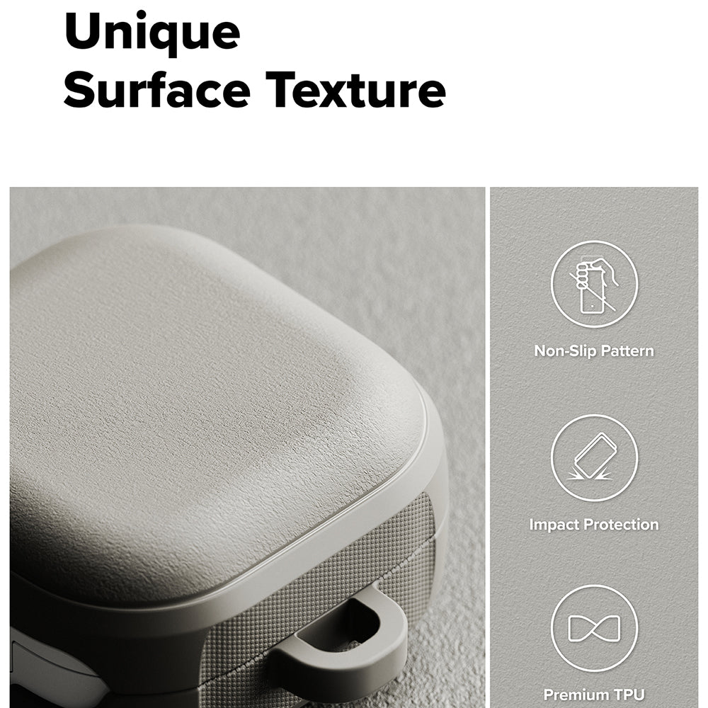 Ringke Onyx Magnetic fodral för Samsung Galaxy Buds4 / Buds4 Pro, Grå