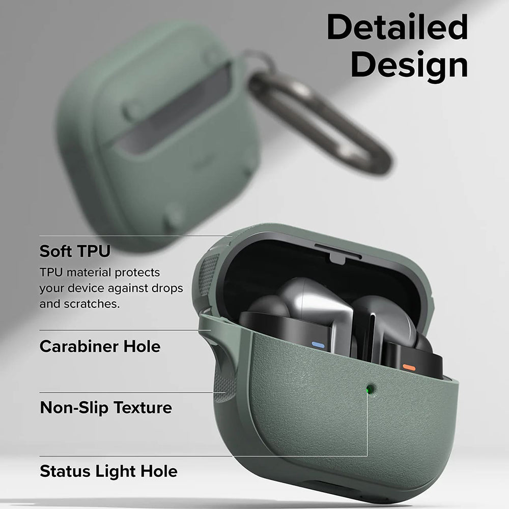 Ringke Onyx Magnetiskt fodral för Samsung Galaxy Buds3 FE / Buds3 Pro / Buds3, Grön
