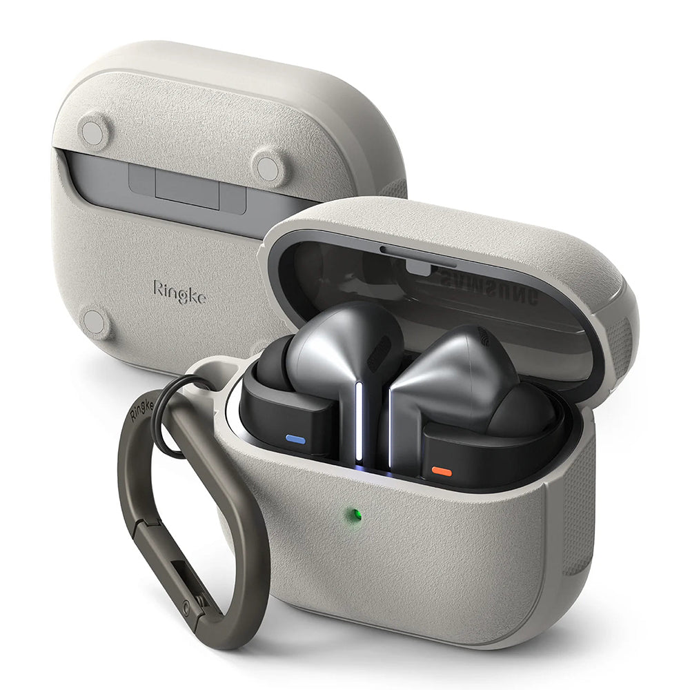 Ringke Onyx Magnetic-fodral för Samsung Galaxy Buds3 FE / Buds3 Pro / Buds3, Grå