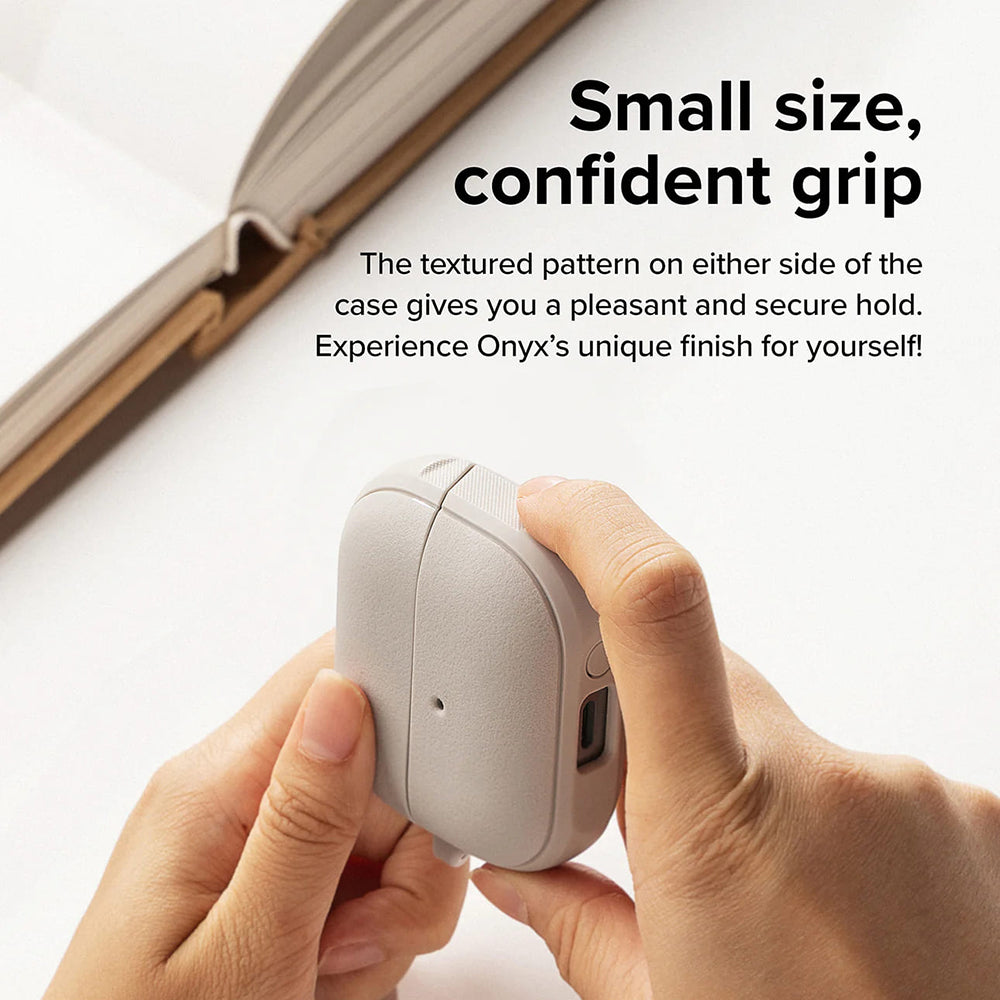 Ringke Onyx Magnetic-fodral för Samsung Galaxy Buds3 FE / Buds3 Pro / Buds3, Grå