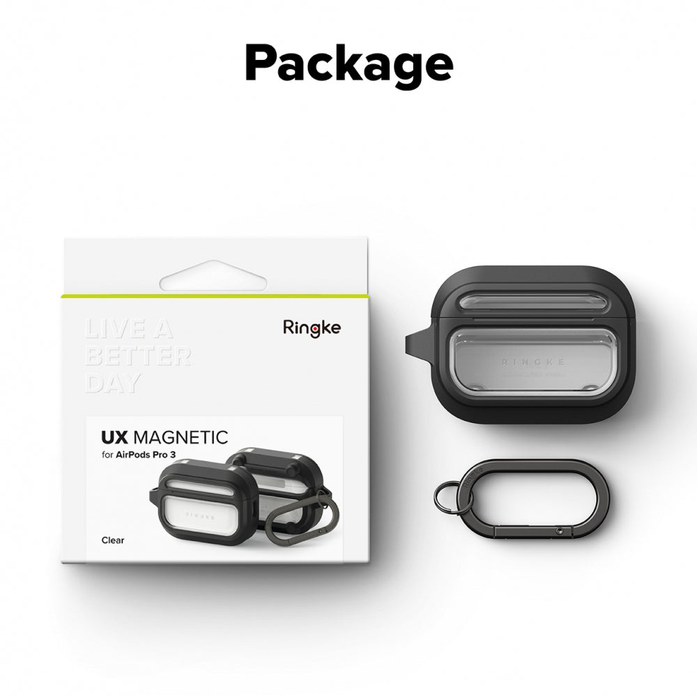 Ringke UX-fodral för Apple AirPods Pro 3, Transparent