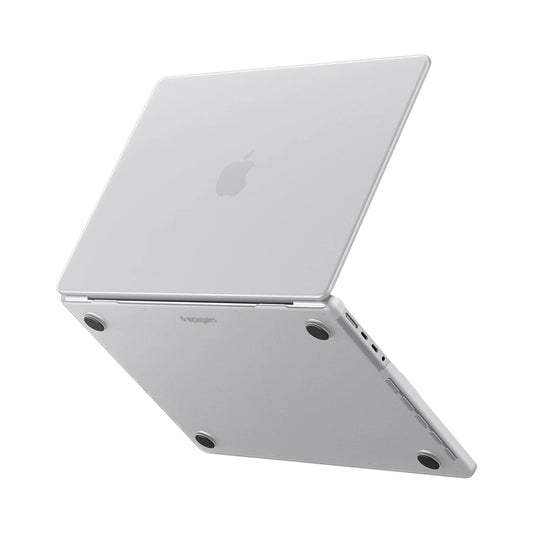 Spigen Airskin-fodral för Apple MacBook Pro 14 tum (2026) / (2025) / (2023) / (2022) / (2021), Transparent Satin ACS11528