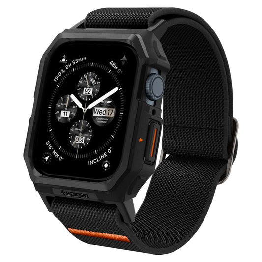 Spigen Lite Fit Pro fodral för Apple Watch 44mm Series, Mattsvart ACS07103