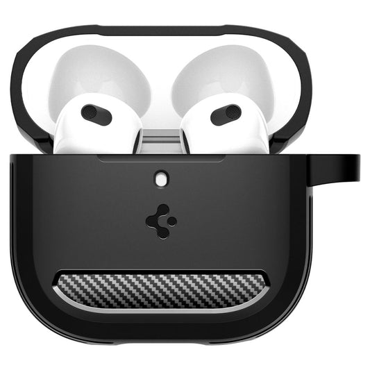 Spigen Rugged Armor fodral för Apple AirPods 4, Mattsvart