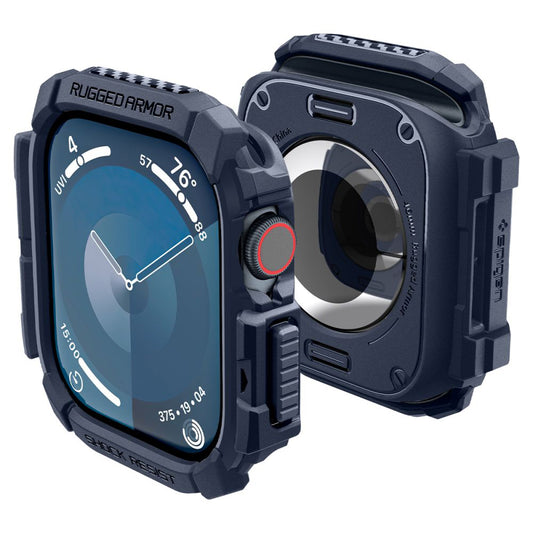 Spigen Rugged Armor skal för Apple Watch Series 10 / 11 46mm, Marinblå ACS08599