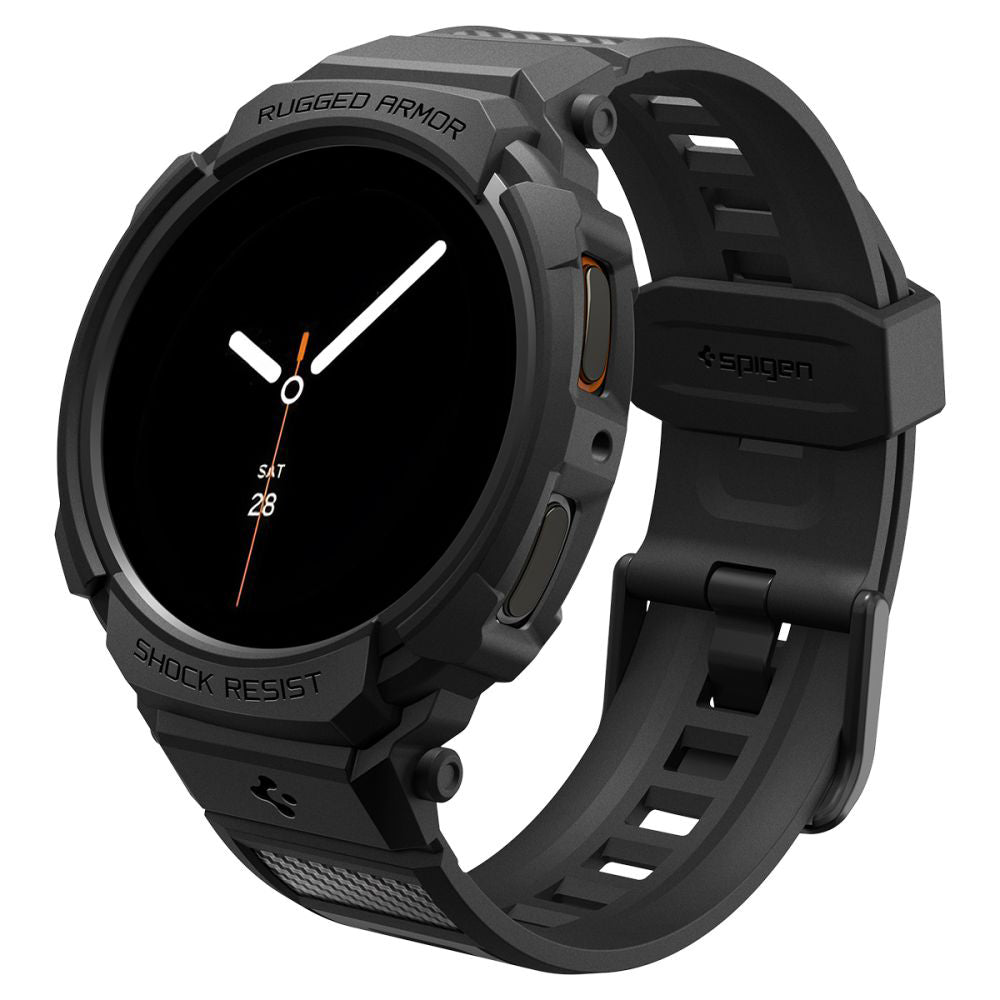 Spigen Rugged Armor Pro skal för Samsung Galaxy Watch8 40mm, Mattsvart ACS10005