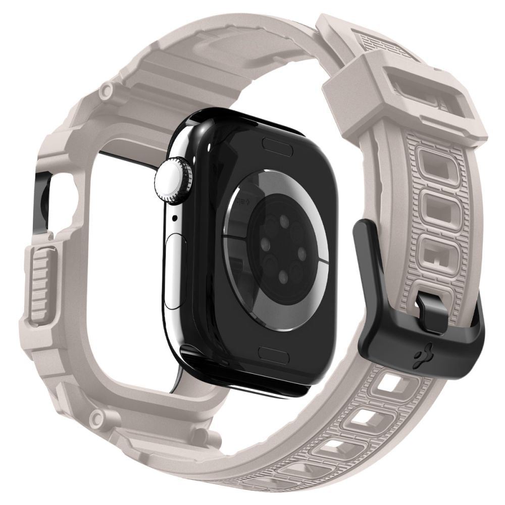 Spigen Rugged Armor Pro V2-fodral för Apple Watch Series 10 / 11 42mm, Beige ACS10496