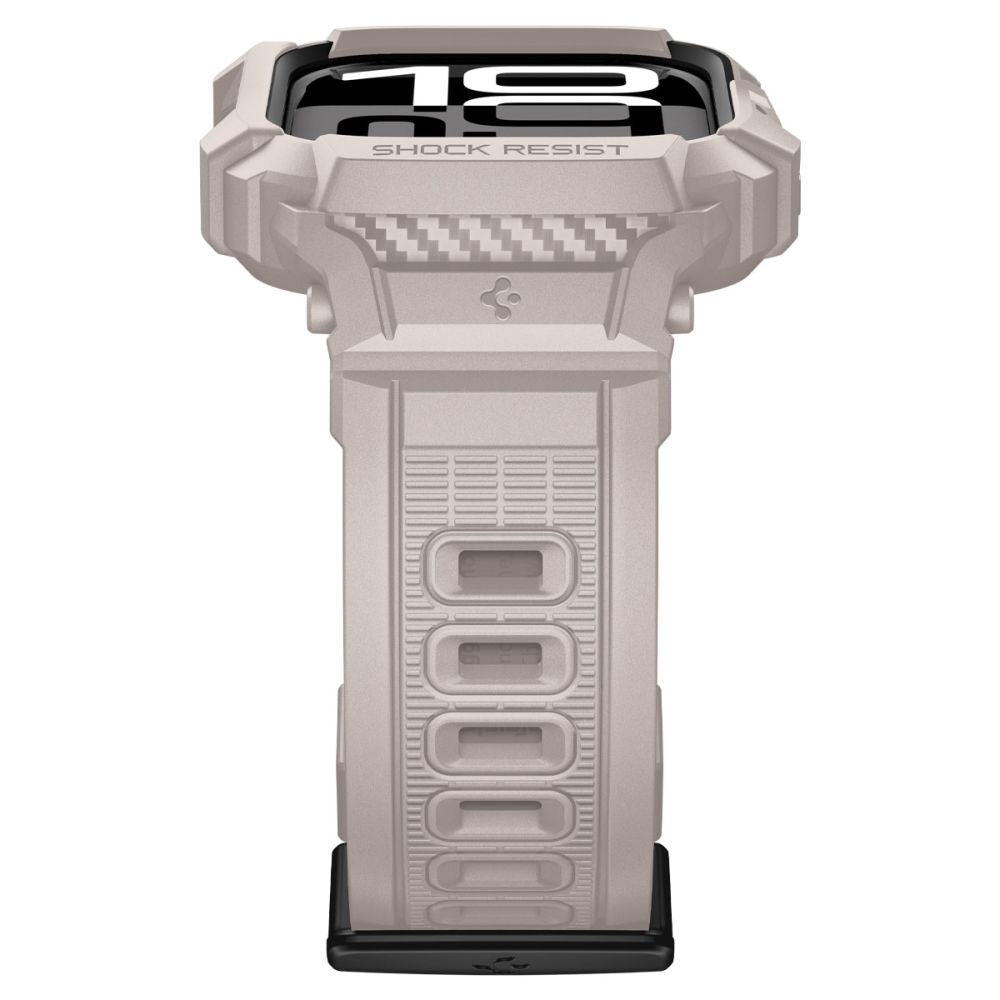 Spigen Rugged Armor Pro V2 fodral för Apple Watch Series 10 / 11 46mm, Beige ACS10506