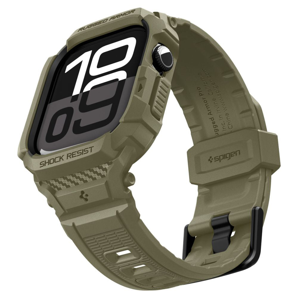Spigen Rugged Armor Pro V2-fodral för Apple Watch Series 10 / 11 46mm, Kaki ACS10507