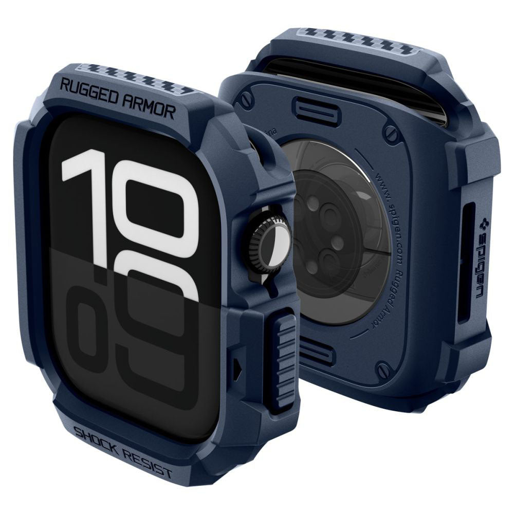 Spigen Rugged Armor V2 skal för Apple Watch Series 10 / 11 42mm, Marinblå ACS10492