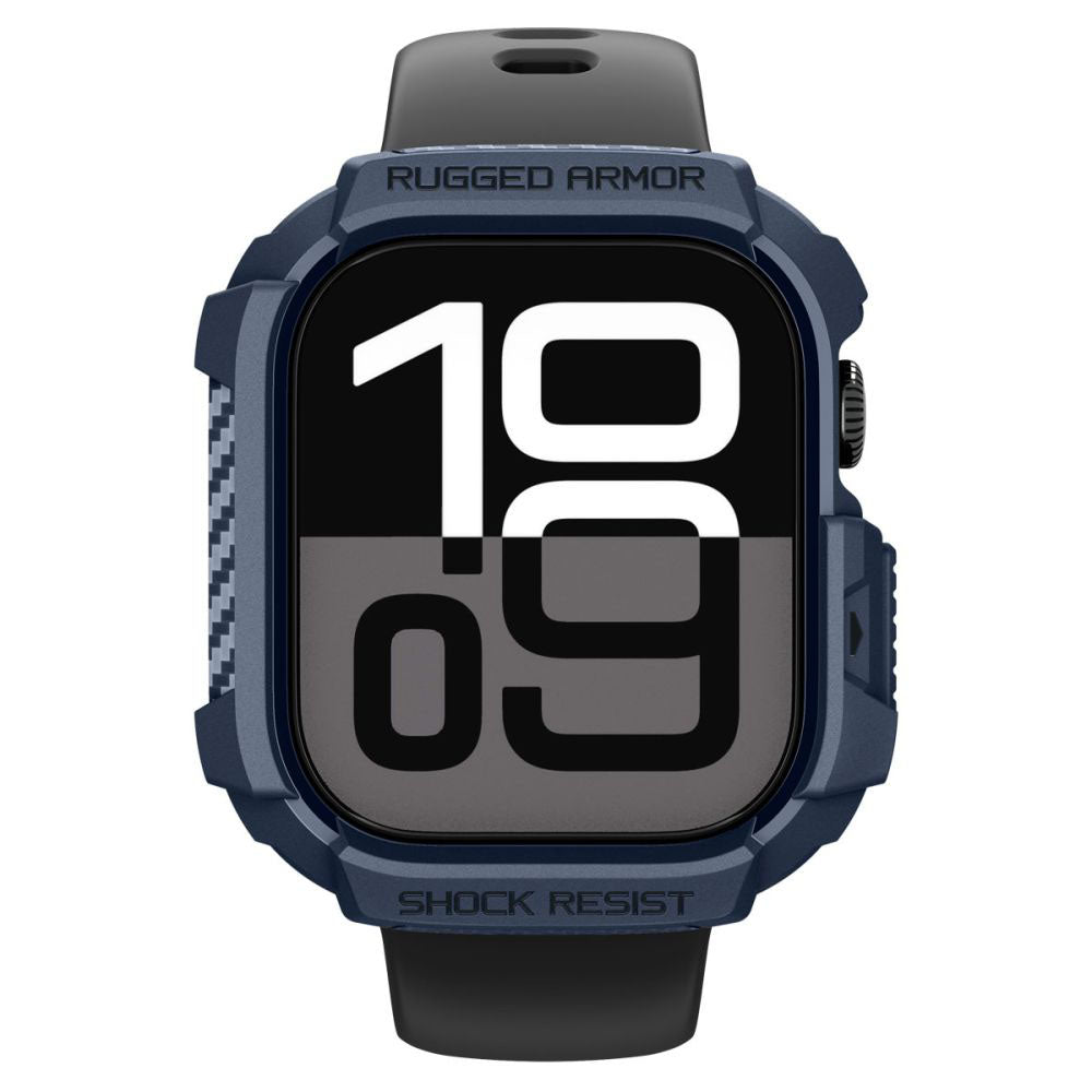 Spigen Rugged Armor V2 skal för Apple Watch Series 10 / 11 42mm, Marinblå ACS10492